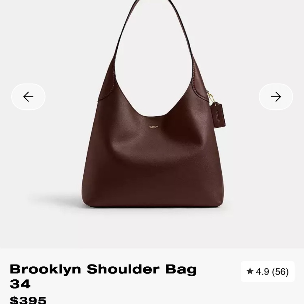 Coach Brooklyn Shoulder Bag in Walnut